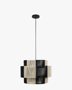 Suspension, Jute Noire & blanche, ajustable Sumba
