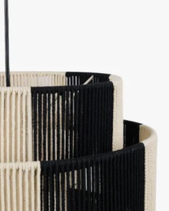 Suspension, Jute Noire & blanche, ajustable Sumba