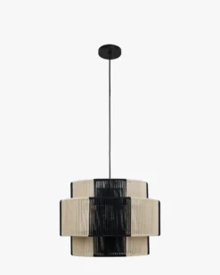 Suspension, Jute Noire & blanche, ajustable Sumba