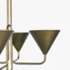 Suspension, Métal Finition Bronze, Ø68 Albatre