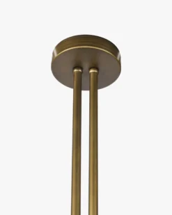 Suspension, Métal Finition Bronze, Ø68 Albatre