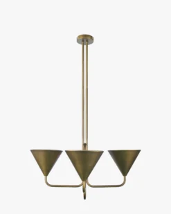 Suspension, Métal Finition Bronze, Ø68 Albatre