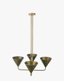 Suspension, Métal Finition Bronze, Ø68 Albatre