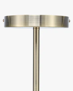 Suspension, Sphères blanches & métal teinte laiton, H69-114-160 ajustable Carioca