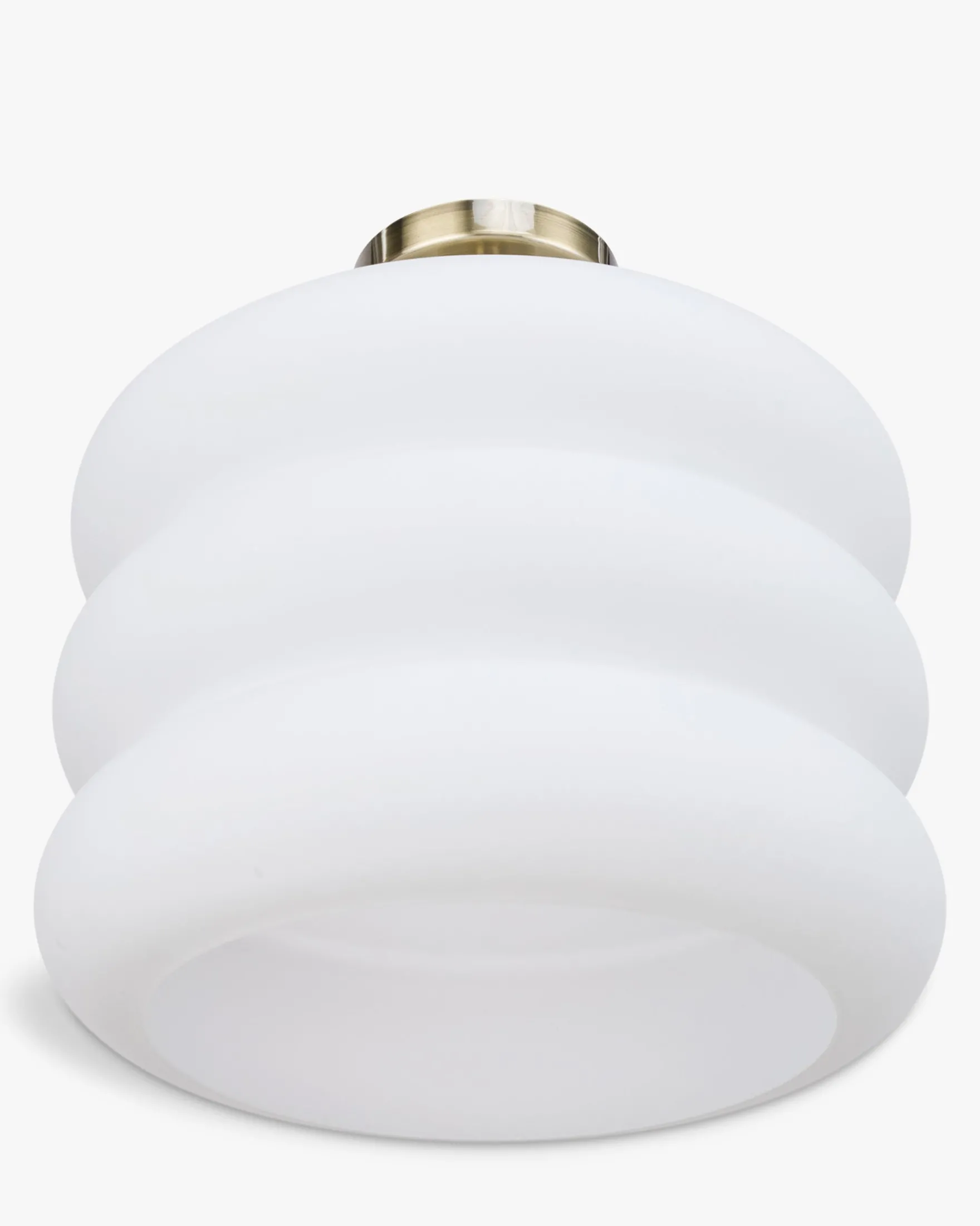 Suspension, Verre blanc & métal doré, ajustable Ø35 Houston