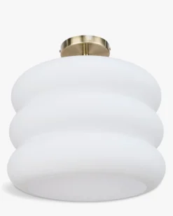 Suspension, Verre blanc & métal doré, ajustable Ø35 Houston