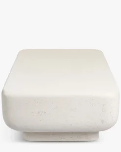 Table basse, Blanc effet ciment, L110 Lithos