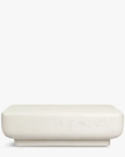 Table basse, Blanc effet ciment, L110 Lithos