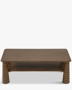 Table basse, Bois de Frêne Teinte Noyer, L120 Temba