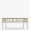 Table basse de jardin, Métal taupe waterproof, 100x100 Amalfi