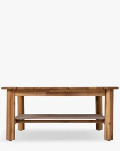 Table basse extérieur, Bois d'acacia waterproof, 90x90 Bexley