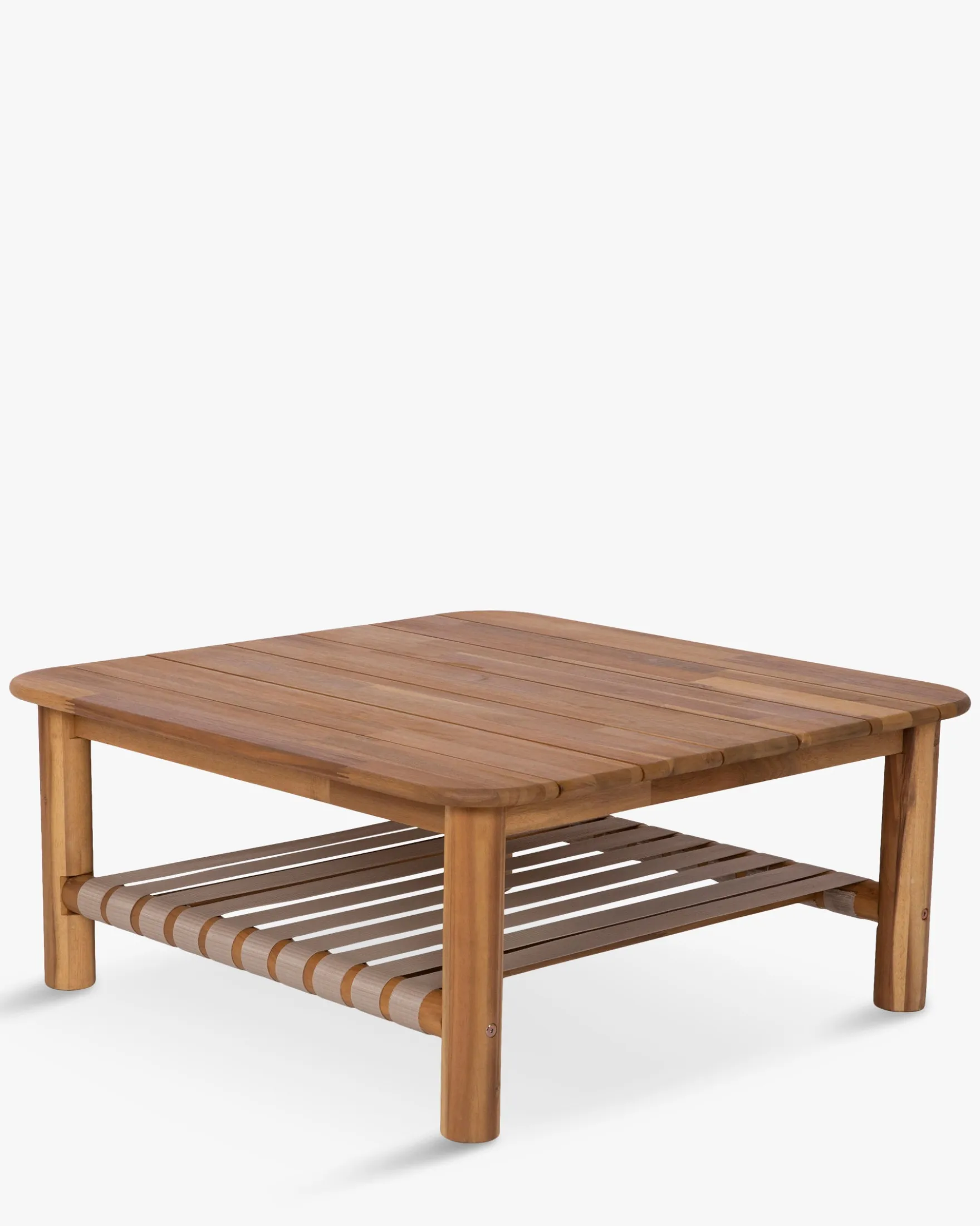Table basse extérieur, Bois d'acacia waterproof, 90x90 Bexley