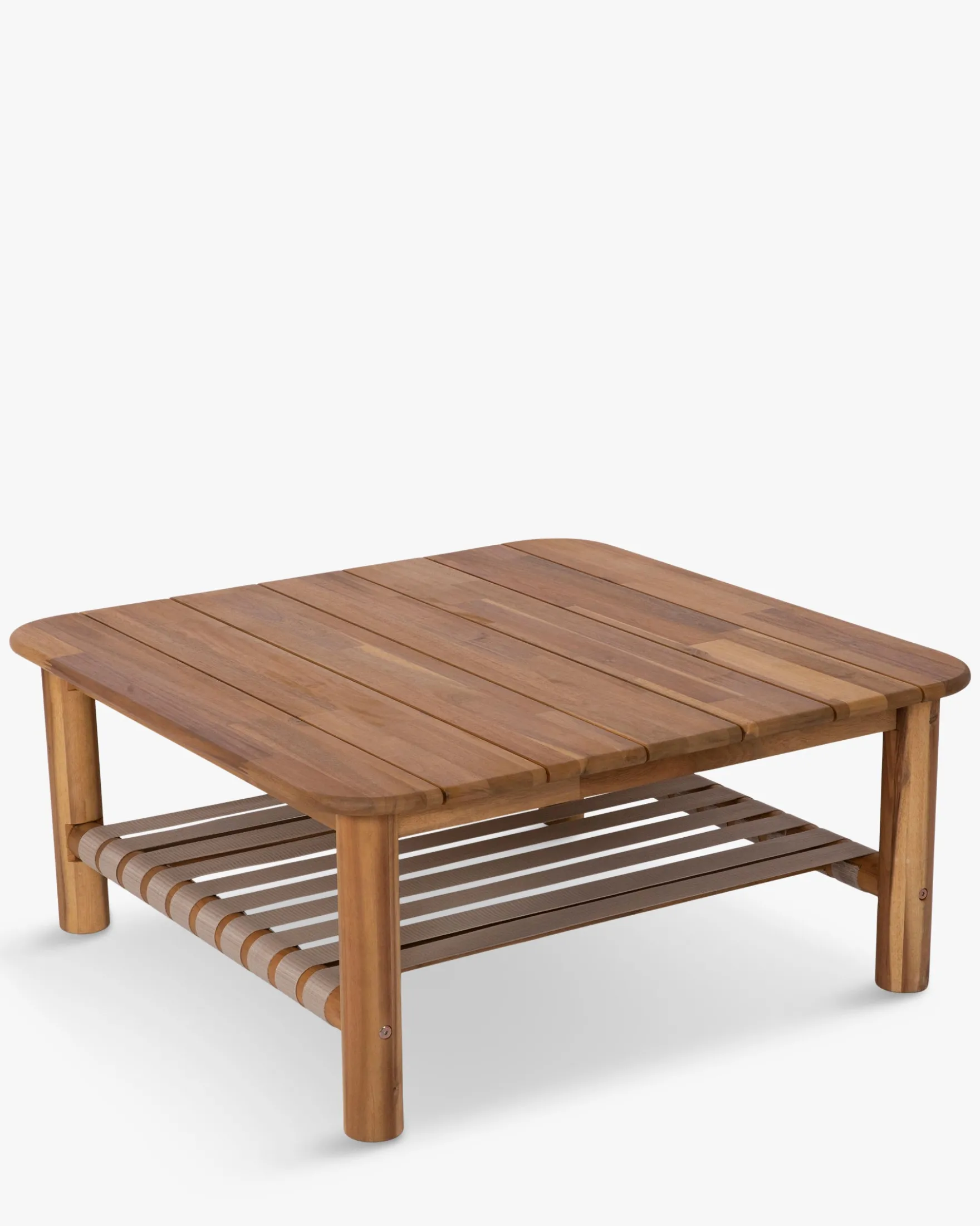 Table basse extérieur, Bois d'acacia waterproof, 90x90 Bexley