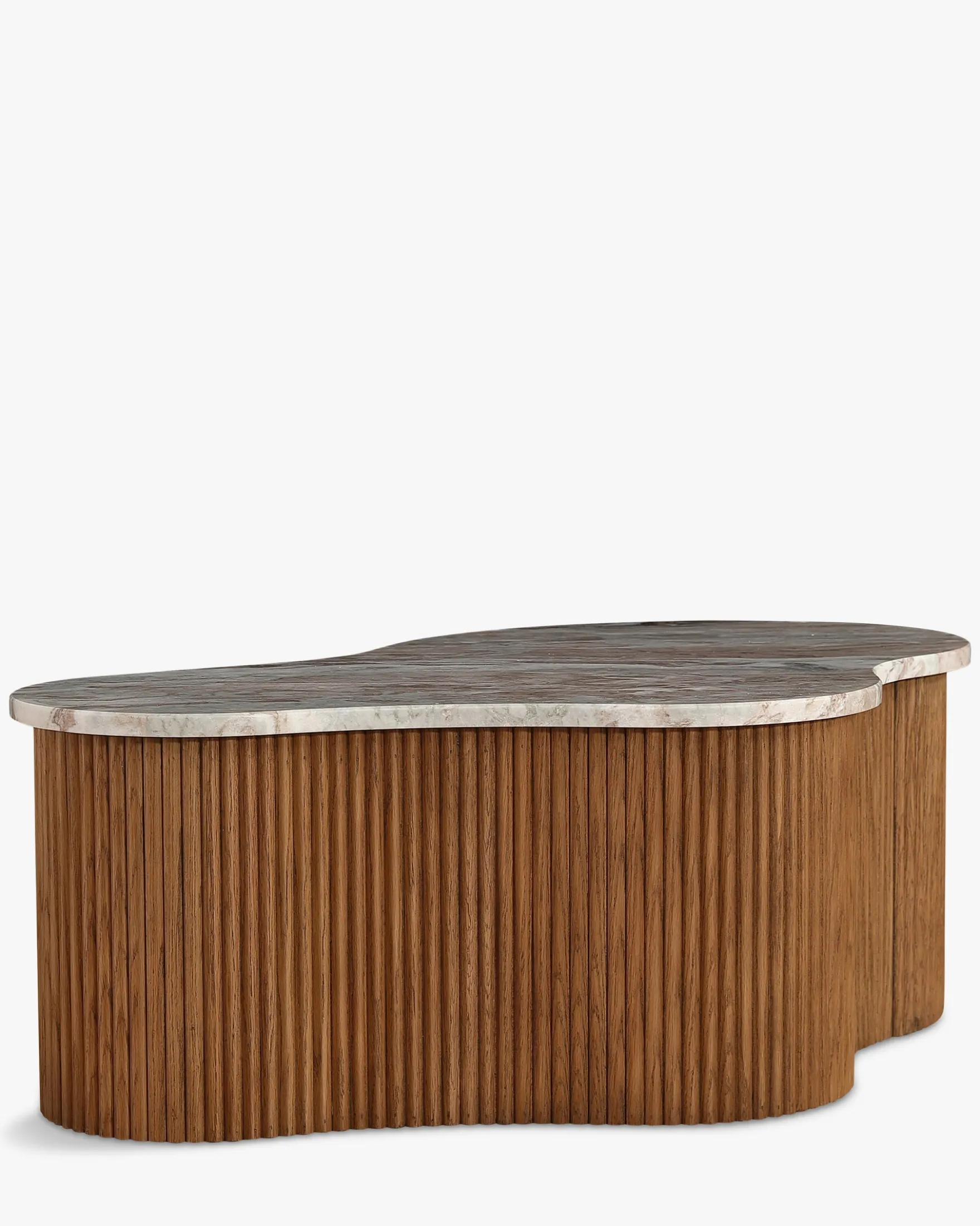 Table basse, Marbre rouge, L100 Isleta