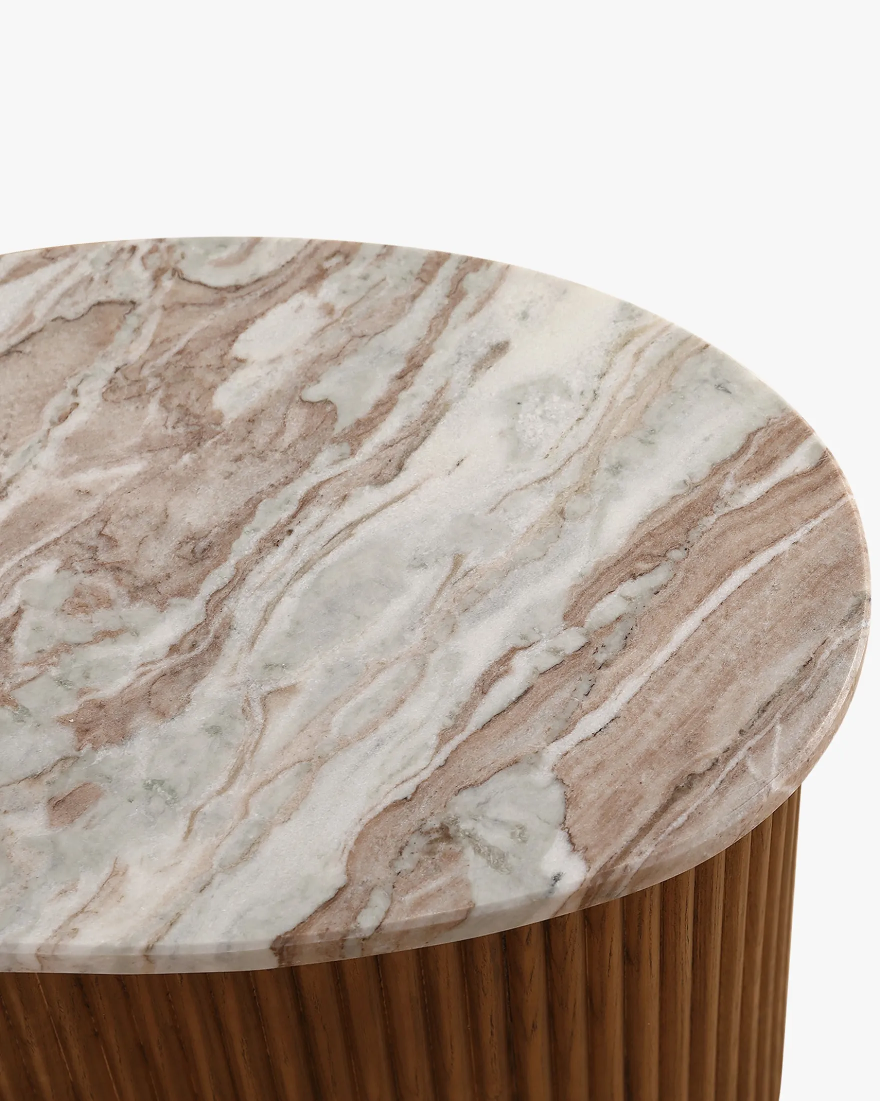 Table basse, Marbre rouge, L70 Isleta