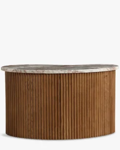 Table basse, Marbre rouge, L70 Isleta