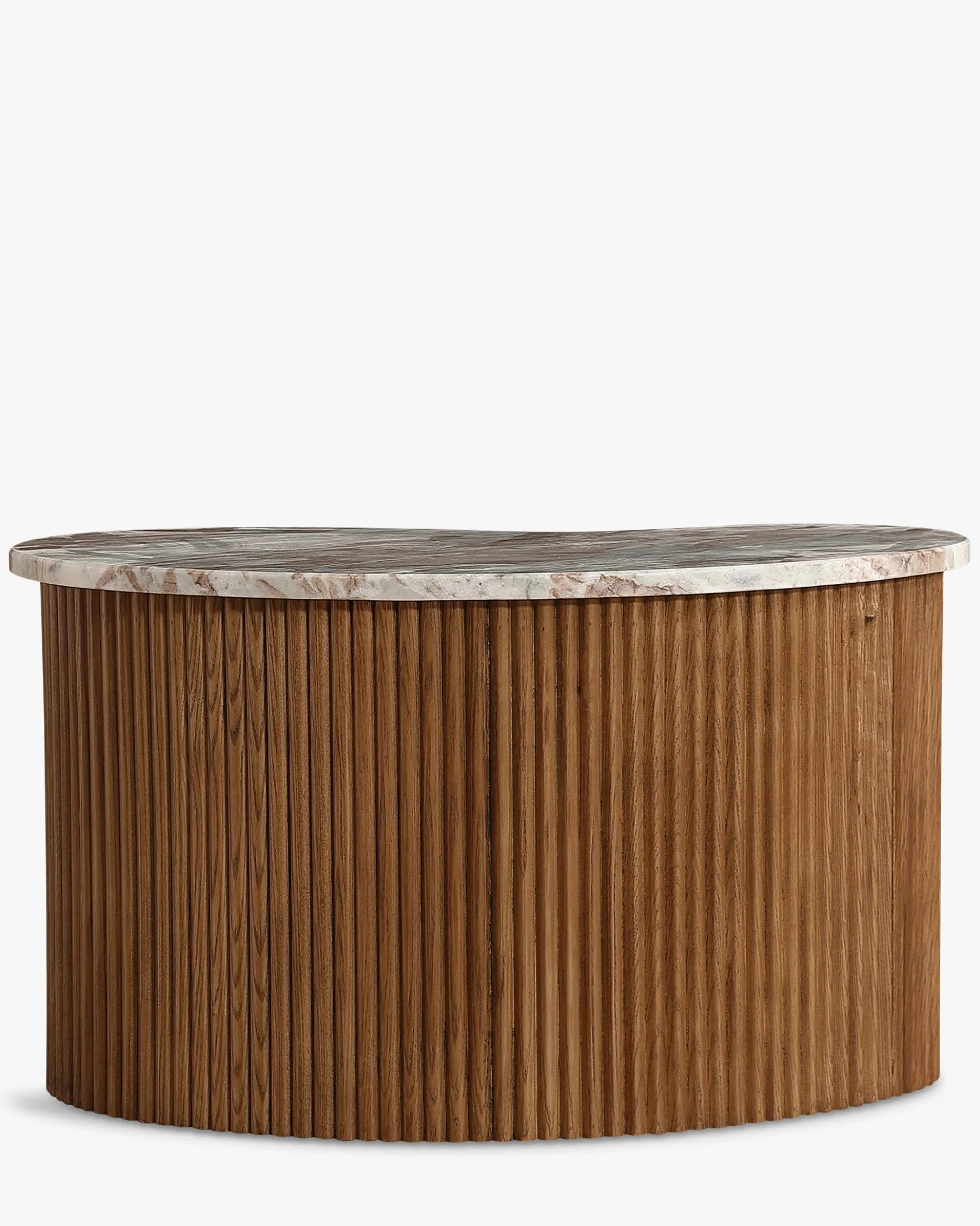Table basse, Marbre rouge, L70 Isleta