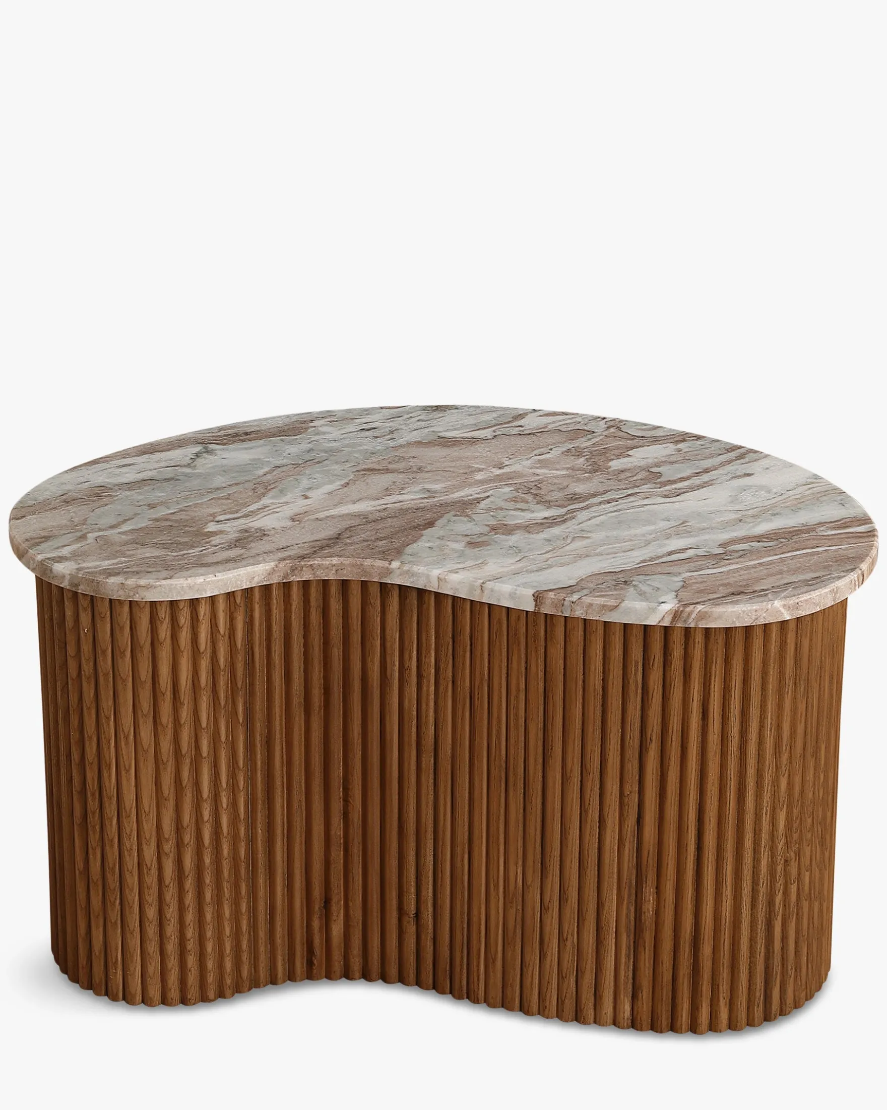 Table basse, Marbre rouge, L70 Isleta