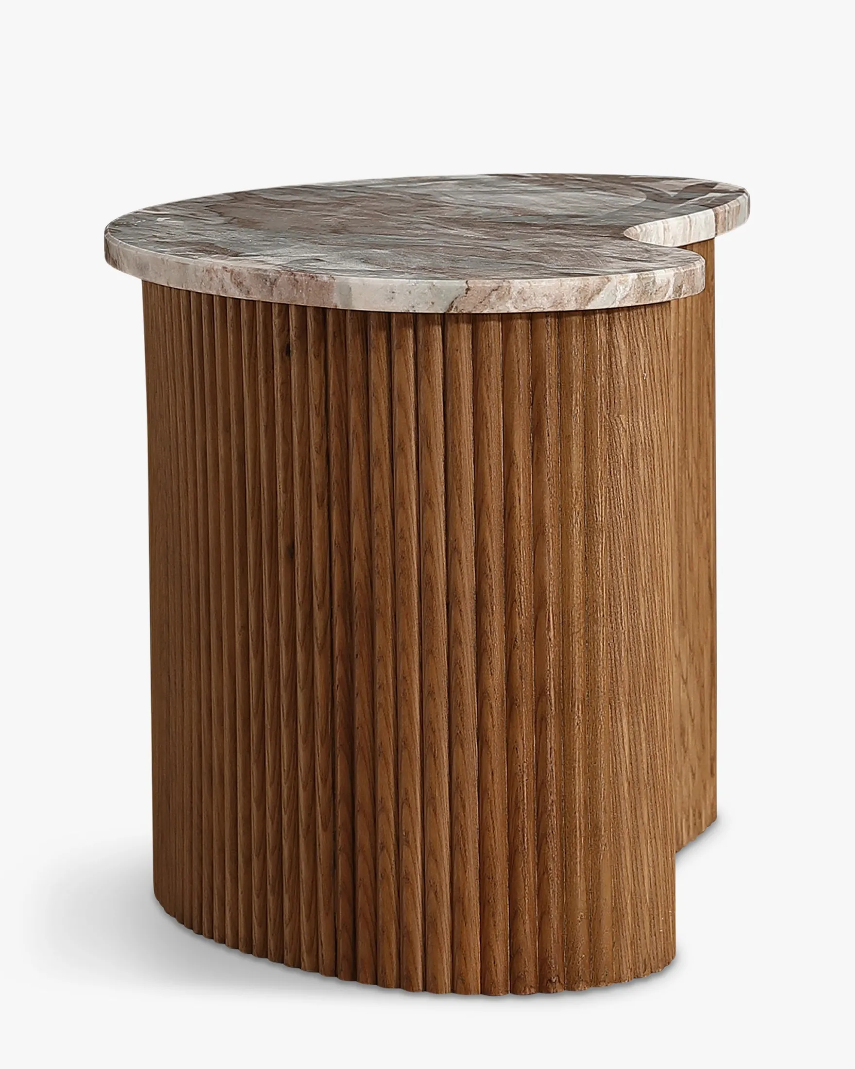Table basse, Marbre rouge, L70 Isleta