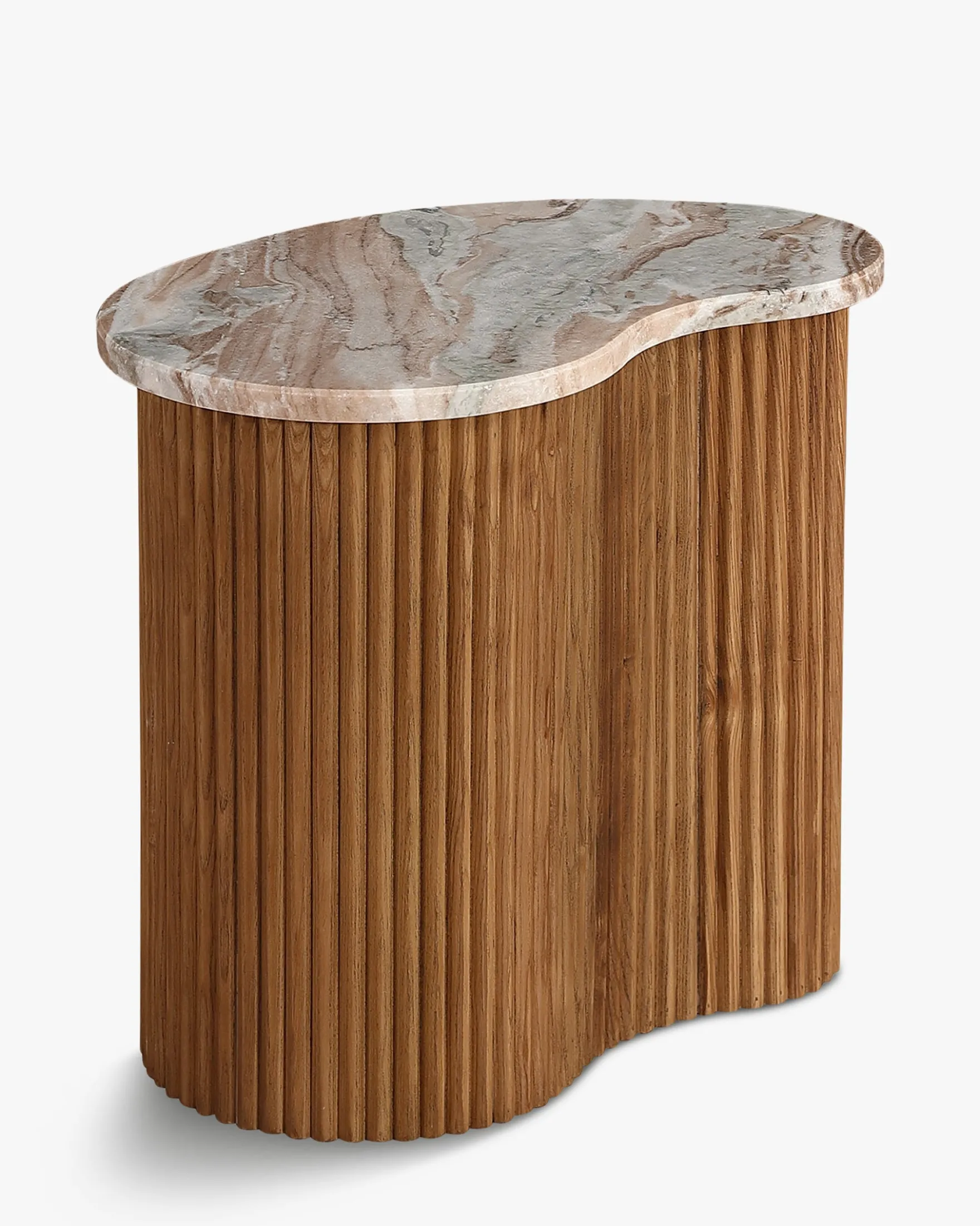 Table basse, Marbre rouge, L50 Isleta