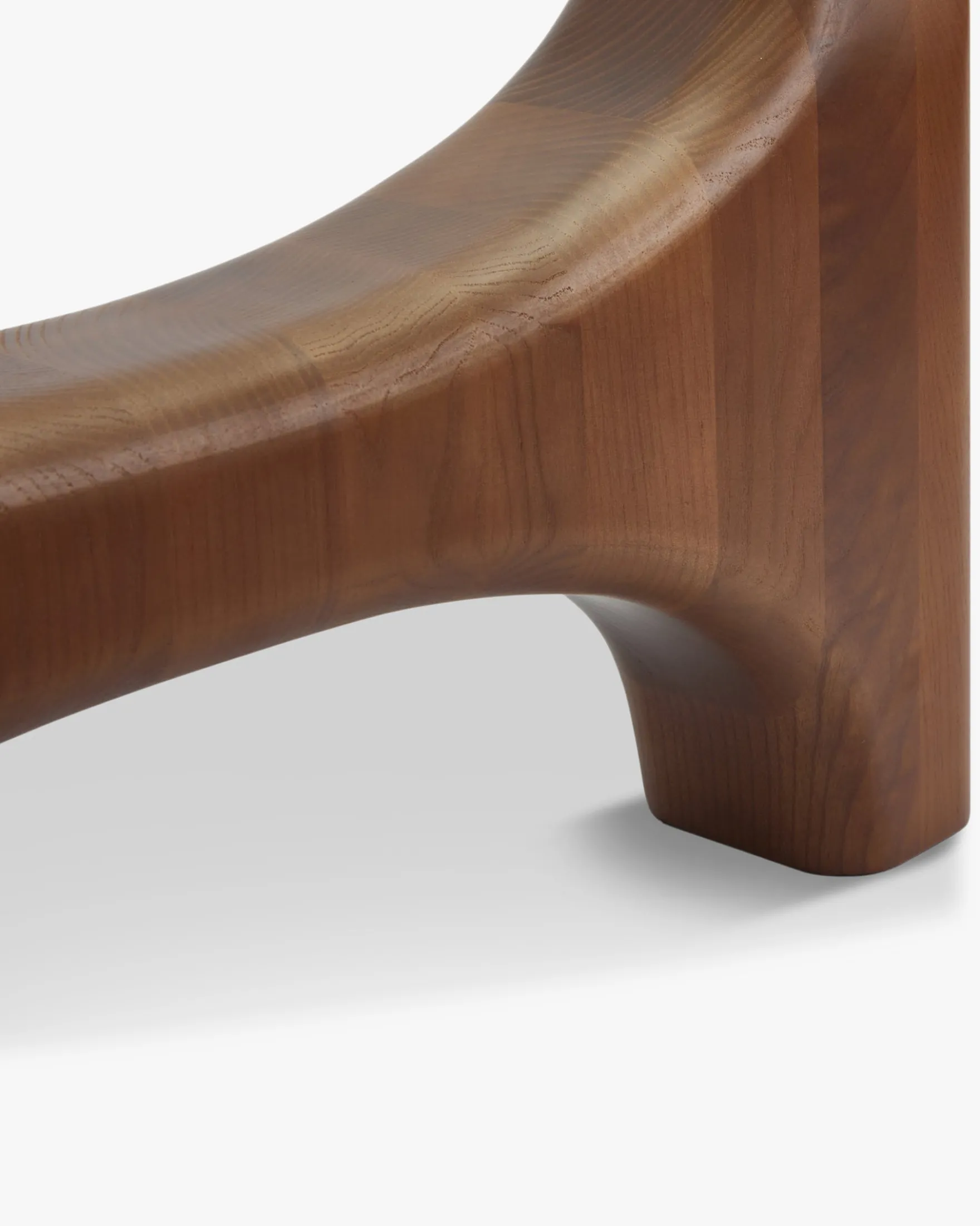 Table basse, Verre trempé & bois de frêne veiné, L99 Orwell