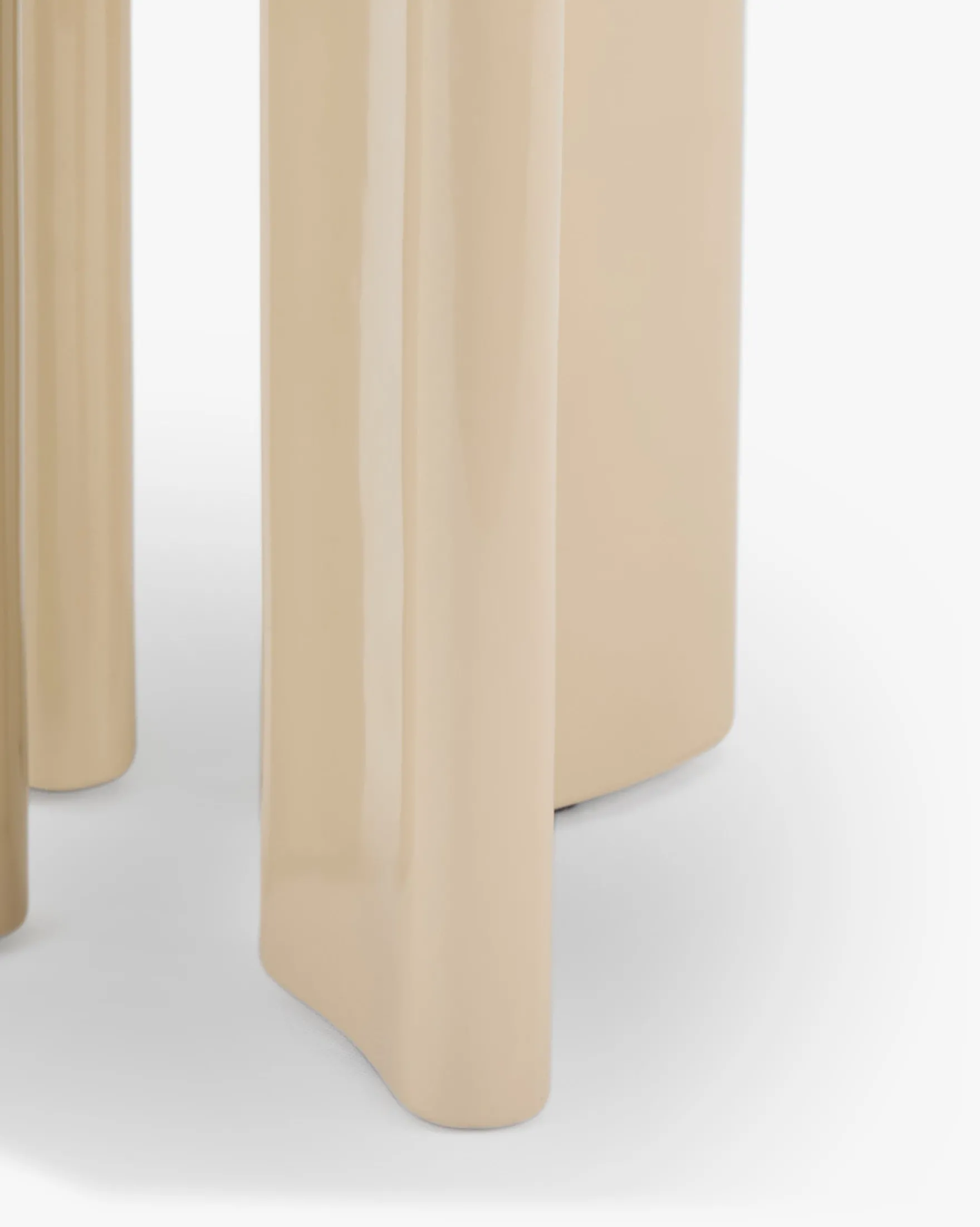 Table d'appoint, Bois beige glossy, H45.5 Mira