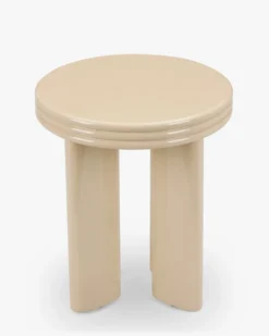 Table d'appoint, Bois beige glossy, H45.5 Mira