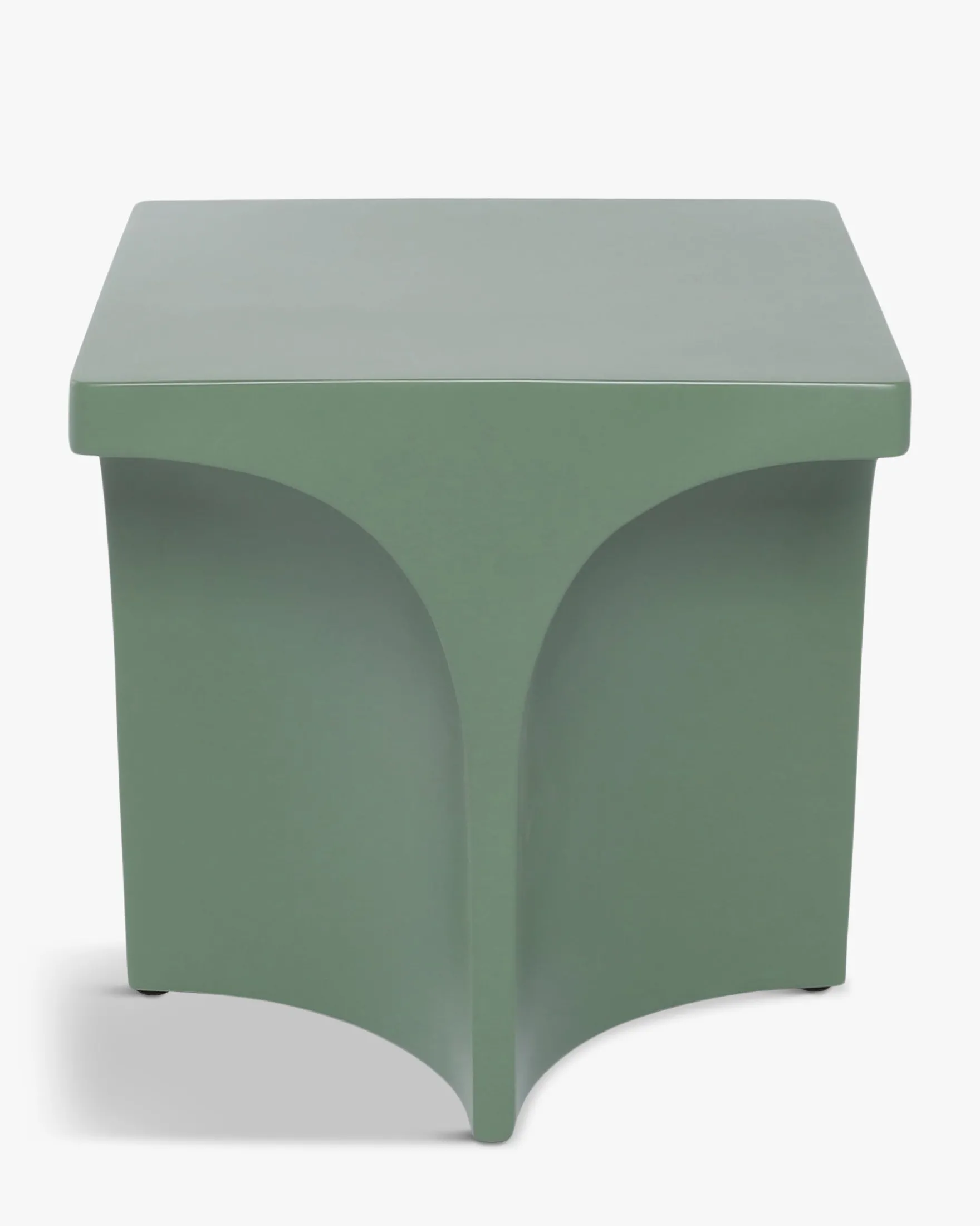 Table d'appoint intérieur/extérieur, Vert eucalyptus, H40 Hydra