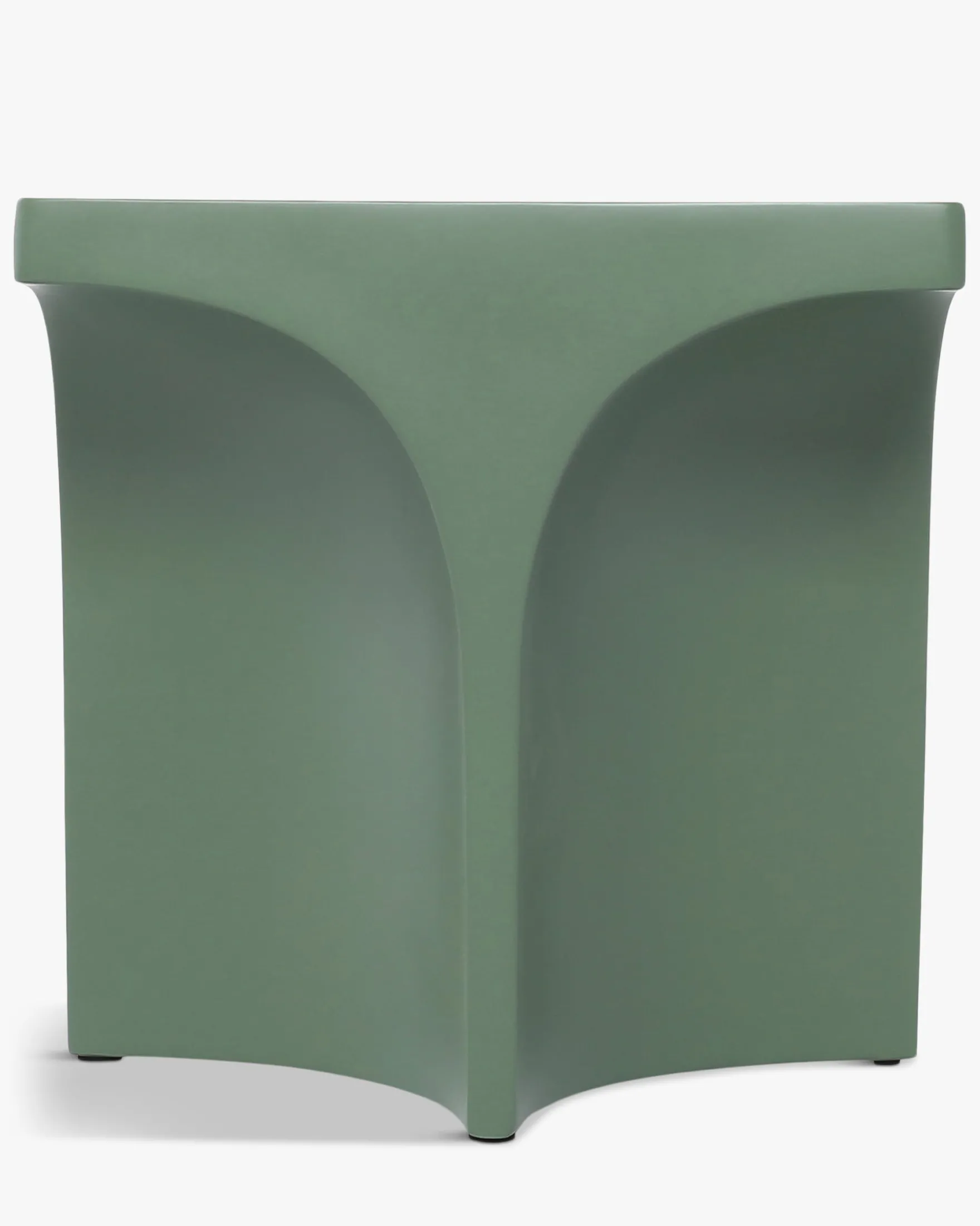 Table d'appoint intérieur/extérieur, Vert eucalyptus, H40 Hydra