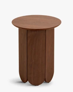 Table d'appoint ou de chevet, Effet bois noyer, H50 Fushimi