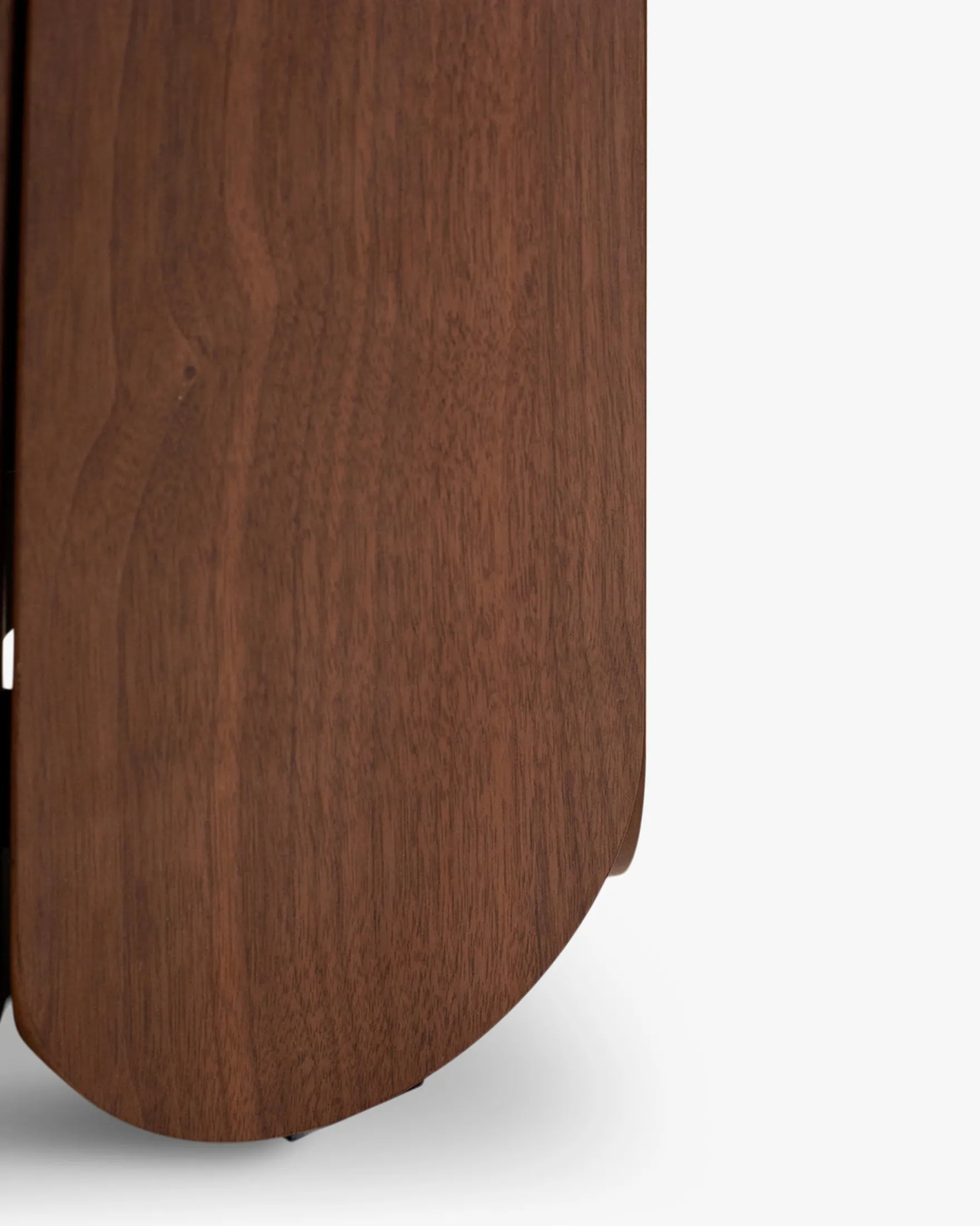 Table d'appoint ou de chevet, Effet bois noyer, H50 Fushimi