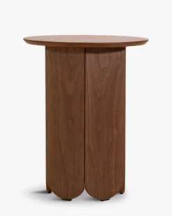 Table d'appoint ou de chevet, Effet bois noyer, H50 Fushimi