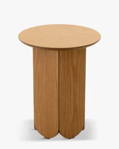 Table d'appoint ou de chevet, Effet bois blond, H50 Fushimi