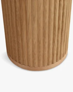 Table d'appoint, Véritable pierre de travertin, Ø45 Oviedo