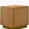 Table de chevet, Bois blond & bronze, H47 Stamford