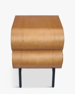 Table de chevet, Bois blond, H50 Monaco