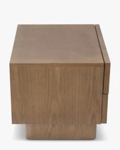 Table de chevet, Bois de frêne teinte noyer, H50 Cooper