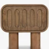 Table de chevet, Bois teinte noyer, H51 Lombok