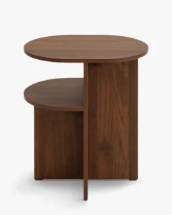 Table de chevet, Effet bois noyer, H54 Kyoto