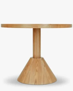 Table à manger, Bois blond, Ø180 Izia