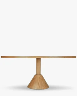 Table à manger, Bois blond, Ø180 Izia