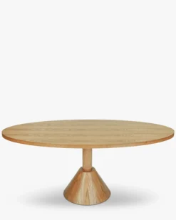 Table à manger, Bois blond, Ø180 Izia