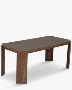 Table à manger extensible, pour 4-6 personnes, Bois teinté noyer, L100-180 Mirage