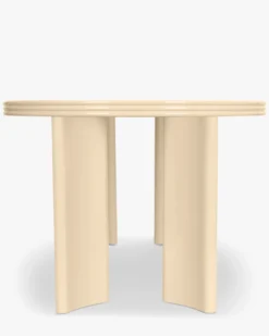 Table à manger extensible, pour 4-8 personnes, Bois beige glossy, L100-180 Mira