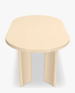 Table à manger extensible, pour 4-8 personnes, Bois beige glossy, L100-180 Mira