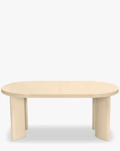Table à manger extensible, pour 4-8 personnes, Bois beige glossy, L100-180 Mira