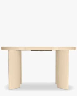 Table à manger extensible, pour 4-8 personnes, Bois beige glossy, L100-180 Mira