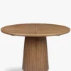 Table à manger extensible, pour 4-6 personnes, Bois noyer, L120-160 Tamia