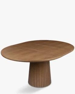 Table à manger extensible, pour 4-6 personnes, Bois noyer, L120-160 Tamia
