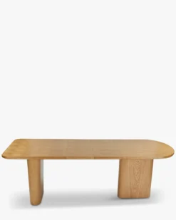 Table à manger extensible, pour 4-6-8 personnes, Bois blond, L160-195-230 Columbia
